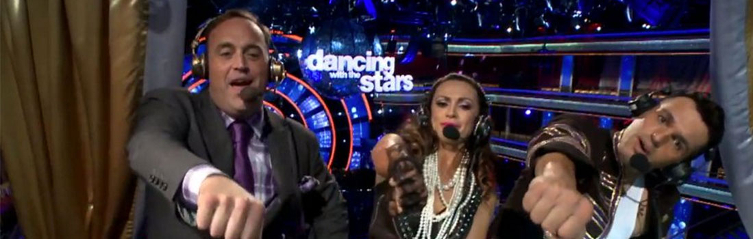 Matt on DWTS All Access with Karina Smirnoff & Tony Dovolani talking ninjas and dancing up a storm. Matt on DWTS All Access with Karina Smirnoff & Tony Dovolani talking ninjas and dancing up a storm.